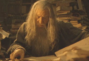 Gandalf in Minas Tirith