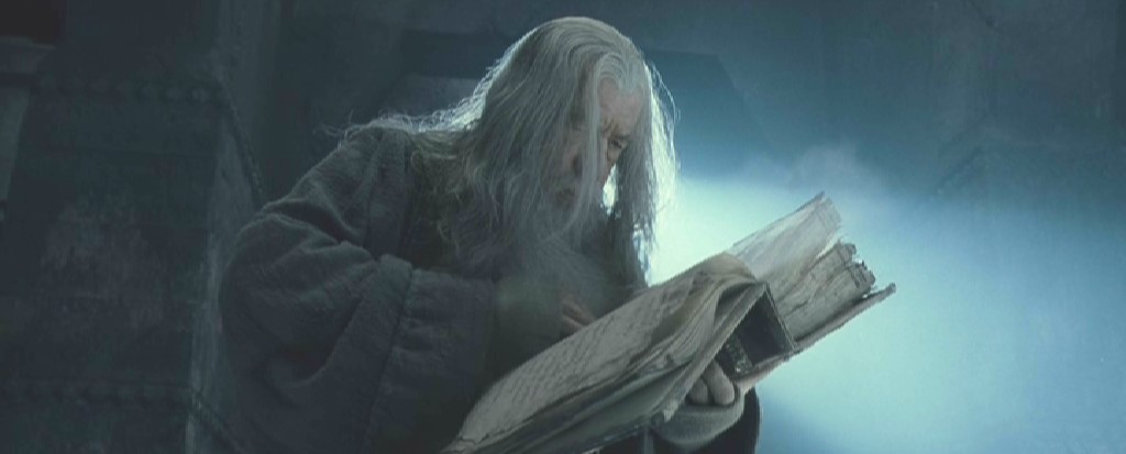 Gandalf with Book